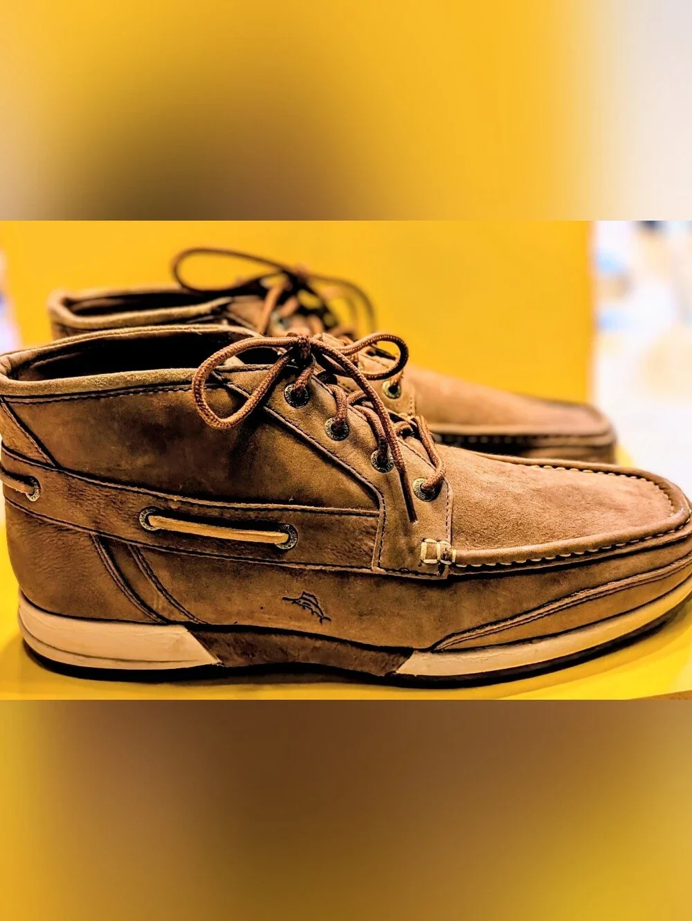 Tommy Bahama Marrakesh Mirago Leather Chukka Boots Men's Size 10D